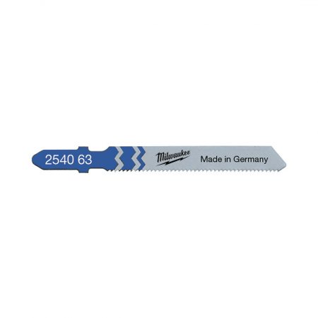 Milwaukee Pistosahanterä T118A 55/1,2 mm. Kuvassa pistosahanterä vaaka-asennossa.
